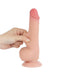 LoveToy - Glijdende Huid Dildo - Dubbellaags Dildo - Lengte 19.5 cm - Diameter 3.6 cm - Lichte huidskleur-Laced-up.nl