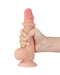 LoveToy - Glijdende Huid Dildo - Dubbellaags Dildo - Lengte 19.5 cm - Diameter 3.6 cm - Lichte huidskleur-Laced-up.nl