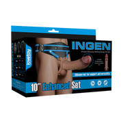 LoveToy - Ingen - Holle Strap-on met Siliconen Staaf – 25 cm - Lichte huidskleur-Erotiekvoordeel.nl