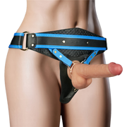 LoveToy - Ingen - Vibrerende Strap-on Set - Lengte 20 cm - Lichte Huidskleur-Erotiekvoordeel.nl