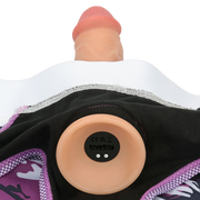 LoveToy - Ingen - Violet Strap-on Slipje - Maat M/L - Paars-Erotiekvoordeel.nl