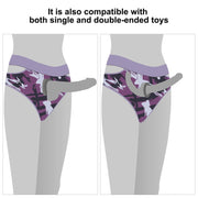 LoveToy - Ingen - Violet Strap-on Slipje - Maat M/L - Paars-Erotiekvoordeel.nl