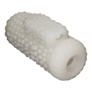 LoveToy - Knights Ring - Vibrerende Dual Purpose Sleeve - Drip - Wit-Erotiekvoordeel.nl