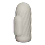 LoveToy - Knights Ring - Vibrerende Dual Purpose Sleeve - Spiraal - Wit-Erotiekvoordeel.nl