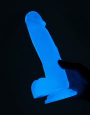LoveToy - Lumino Play - Dildo - 19 cm - Glow-in-the-Dark - Laced-up.nl