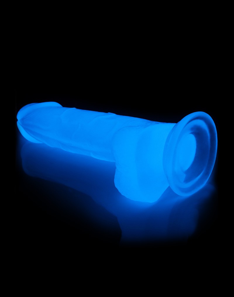 LoveToy - Lumino Play - Dildo - 19 cm - Glow-in-the-Dark - Laced-up.nl
