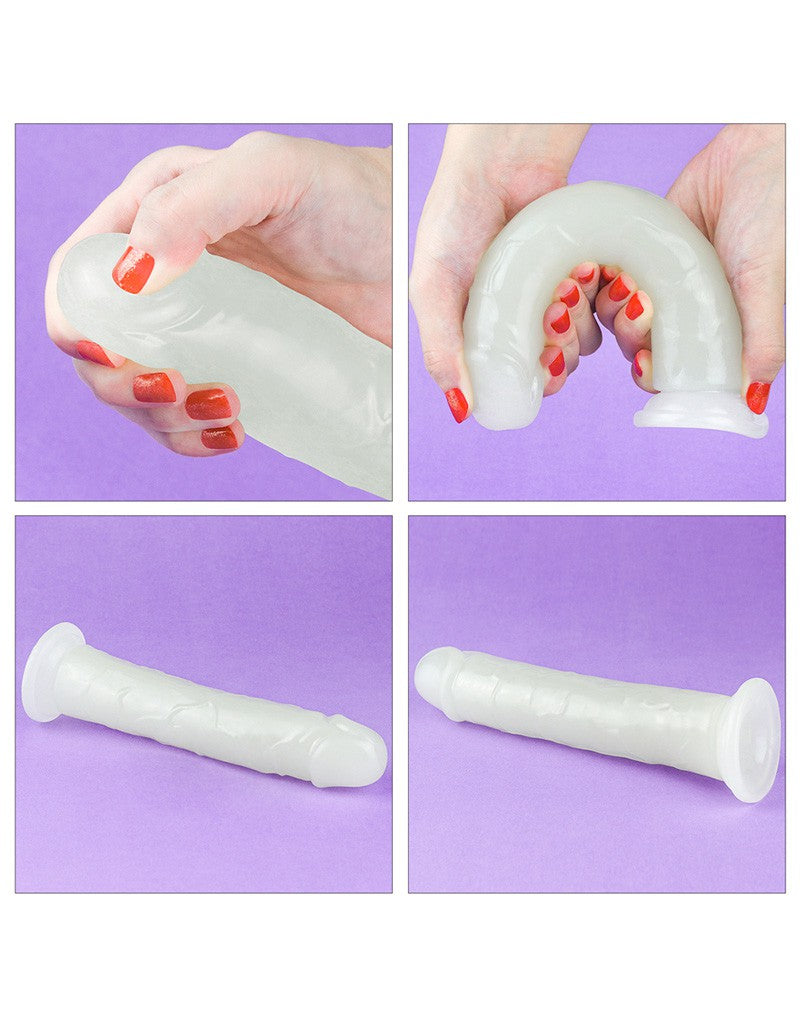 LoveToy - Lumino Play - Dildo - 21 cm - Glow-in-the-Dark - Laced-up.nl