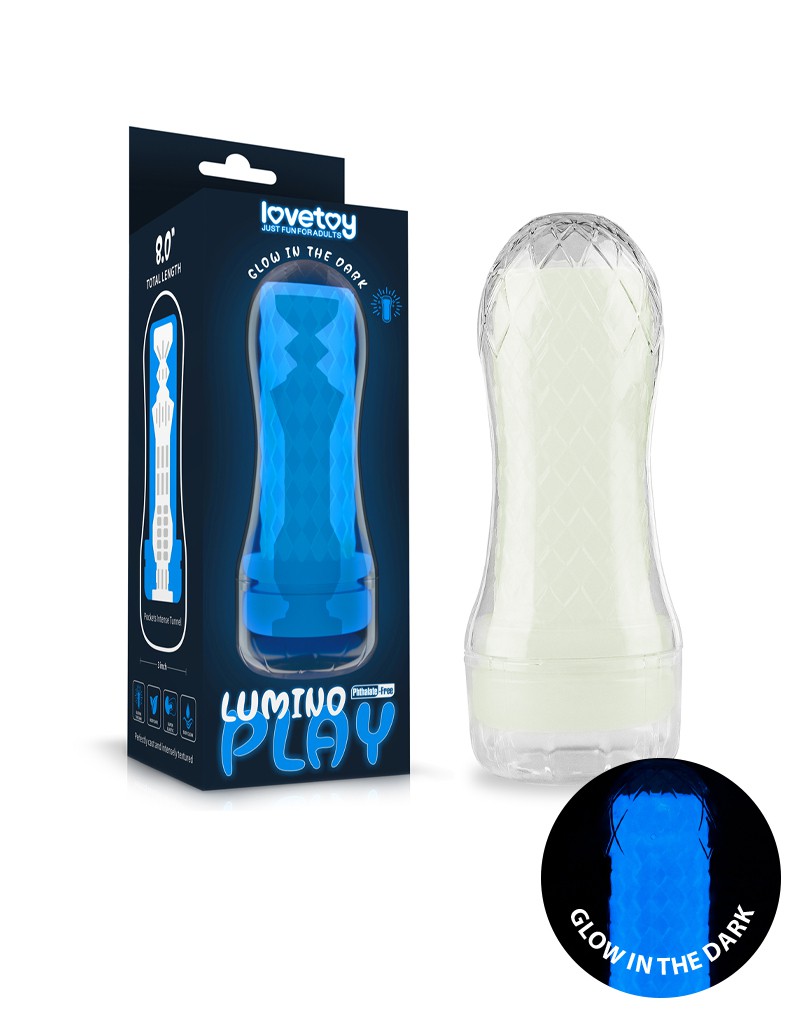 LoveToy - Lumino Play Masturbator 1 - Glow in the Dark-Laced-up.nl