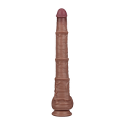 LoveToy - Nature Cock - Dubbellaags Buigbare Dildo met Aders - 40 cm-Erotiekvoordeel.nl
