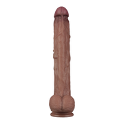 LoveToy - Nature Cock - Dubbellaags Buigbare XXL Dildo - 37,5 cm-Erotiekvoordeel.nl