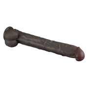 LoveToy - Nature Cock - Dubbellaags Buigbare XXL Dildo - 37,5 cm - Bruin-Erotiekvoordeel.nl