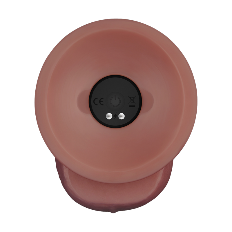 LoveToy - Power Cock - 21,5 cm - Vibrerende Dildo - Dual Density - Lichte Huidskleur-Erotiekvoordeel.nl