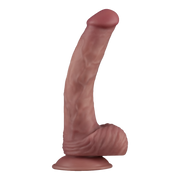 LoveToy - Power Cock - 23 cm - Vibrerende Dildo - Dual Density - Lichte Huidskleur-Erotiekvoordeel.nl