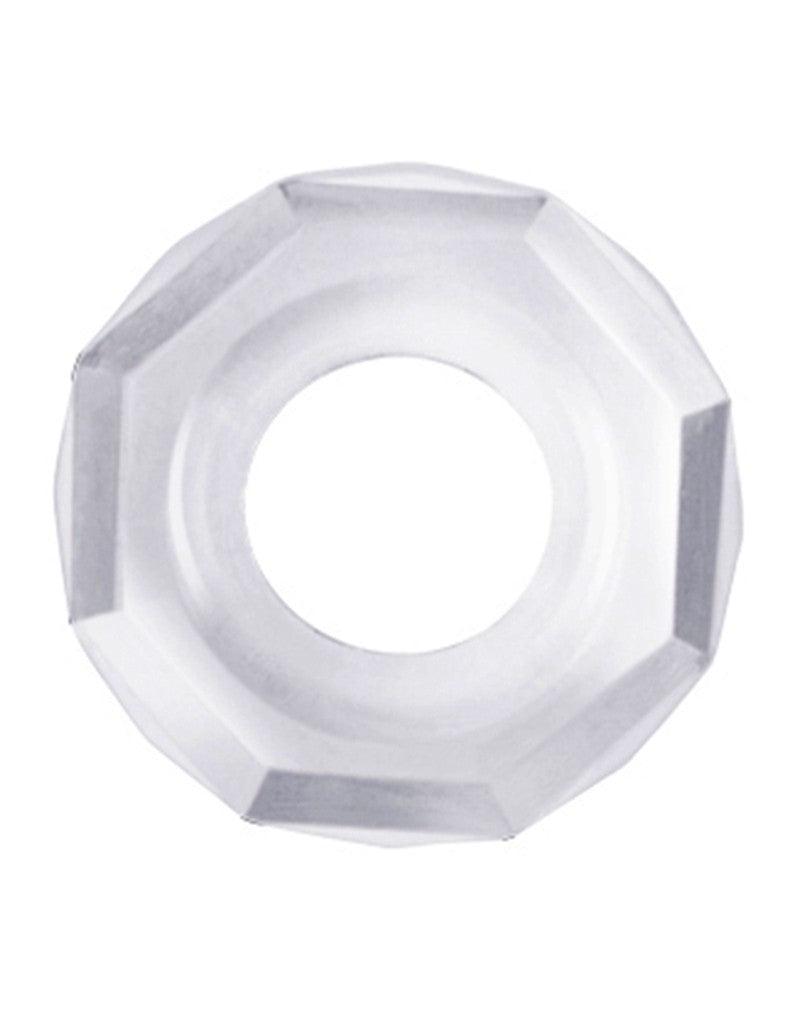 LoveToy - PowerPlus - Flexibele Cockring Gehoekt - Transparant-Erotiekvoordeel.nl