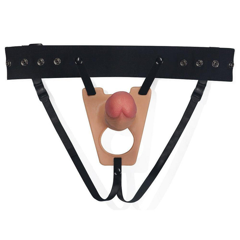 LoveToy - Rodeo G8 - Holle Strap-On Dildo - 20 cm - Lichte Huidskleur-Erotiekvoordeel.nl