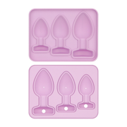 LoveToy - Siliconen IJsblokjesvorm - Buttplug Set - Lila-Erotiekvoordeel.nl