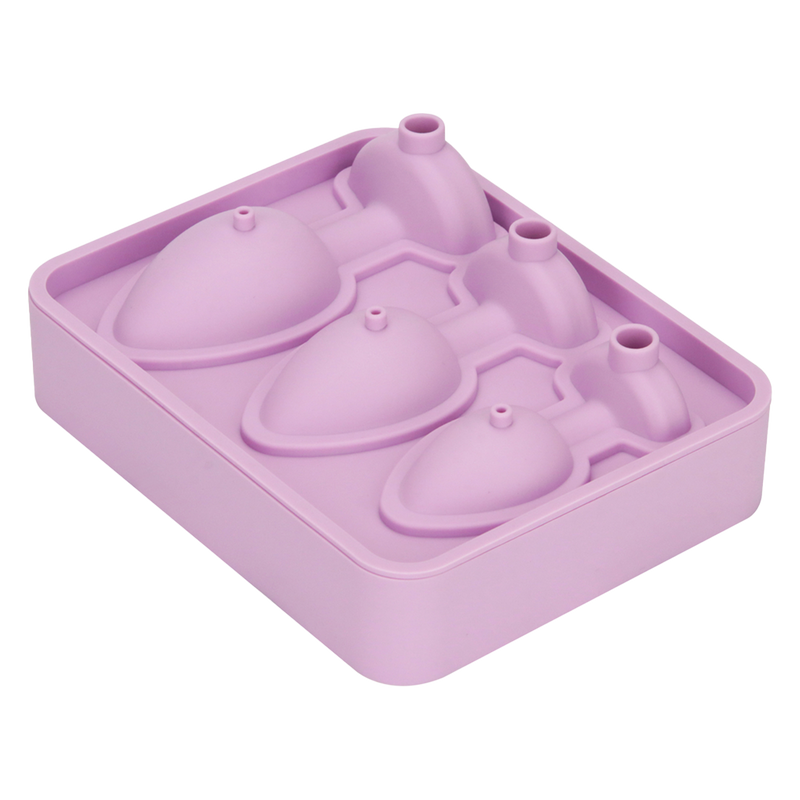 LoveToy - Siliconen IJsblokjesvorm - Buttplug Set - Lila-Erotiekvoordeel.nl