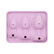LoveToy - Siliconen IJsblokjesvorm - Buttplug Set - Lila-Erotiekvoordeel.nl