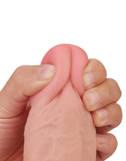 LoveToy - Sliding Skin Dildo - Lengte 24 cm - Lichte Huidskleur-Erotiekvoordeel.nl