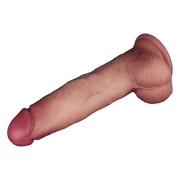 LoveToy - Sliding Skin Vibrerende Dildo Pro II - Met Afstandsbediening - 21,5 cm - Lichte Huidskleur-Erotiekvoordeel.nl