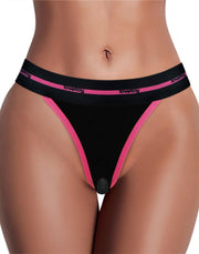 LoveToy - Slut - Bedrukt Vibrerend Sexy Slipje - Zwart-laced-up.nl