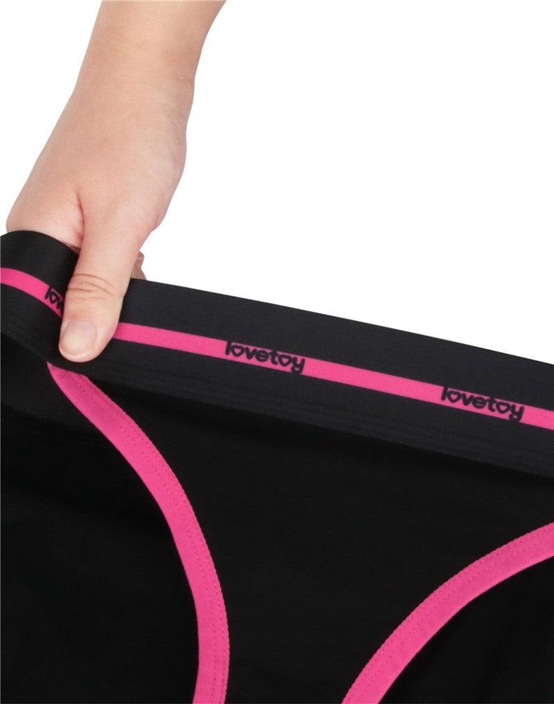 LoveToy - Slut - Bedrukt Vibrerend Sexy Slipje - Zwart-laced-up.nl