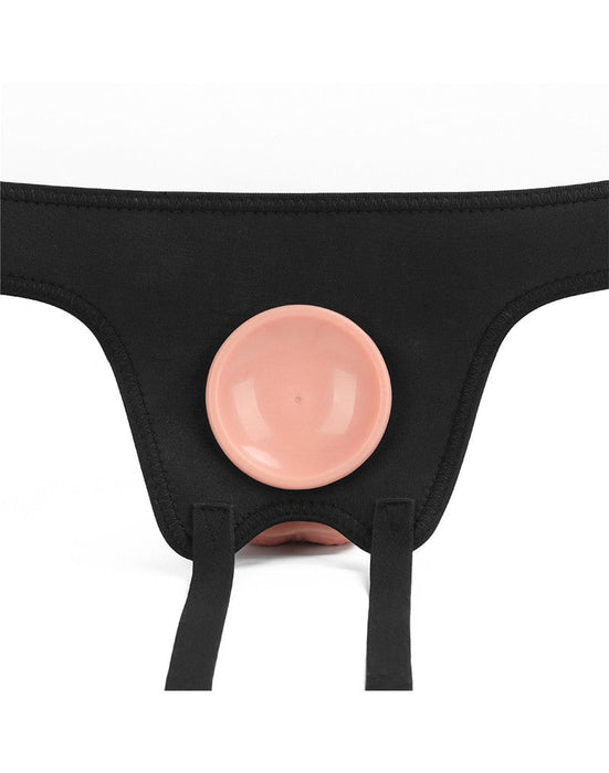 LoveToy - Strap-on Harnas - Verstelbaar Easy Strap-on Harnas - Zonder Dildo - Zwart & Wit-Laced-up.nl