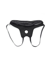 LoveToy - Strap-on Harnas - Verstelbaar Easy Strap-on Harnas - Zonder Dildo - Zwart & Wit-Laced-up.nl