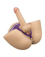 LoveToy - Masturbateur Streetgirl's 17 avec gode flexible - Beige - Laced-up.nl