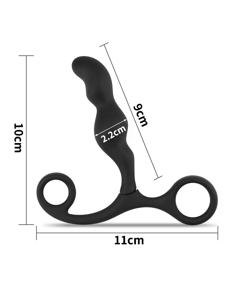 LoveToy - Ultimate P-spot Teaser - Prostaat Dildo - Zwart-Erotiekvoordeel.nl