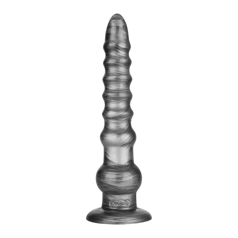 LoveToy - Vibrax Slider - Lange Vibrerende Anaal Dildo - 32 cm - Zilver-Erotiekvoordeel.nl