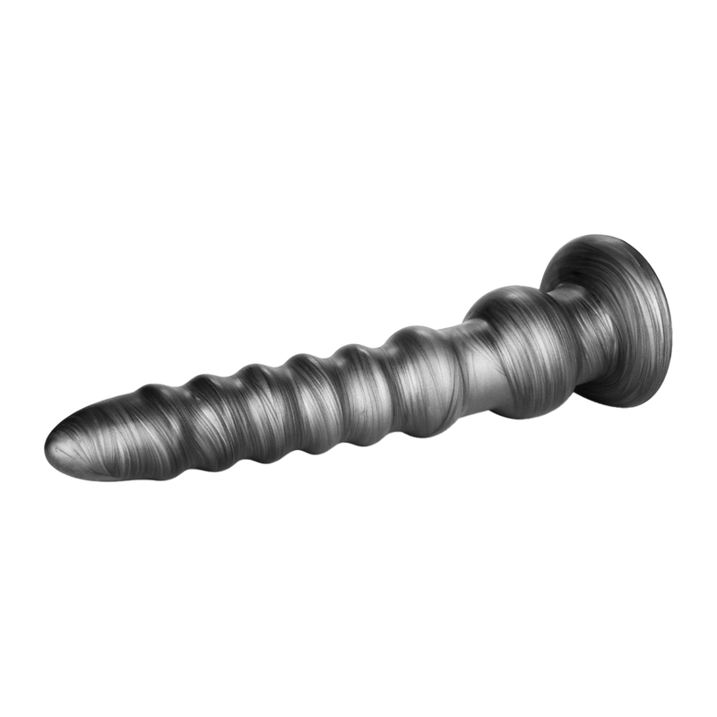 LoveToy - Vibrax Slider - Lange Vibrerende Anaal Dildo - 32 cm - Zilver-Erotiekvoordeel.nl
