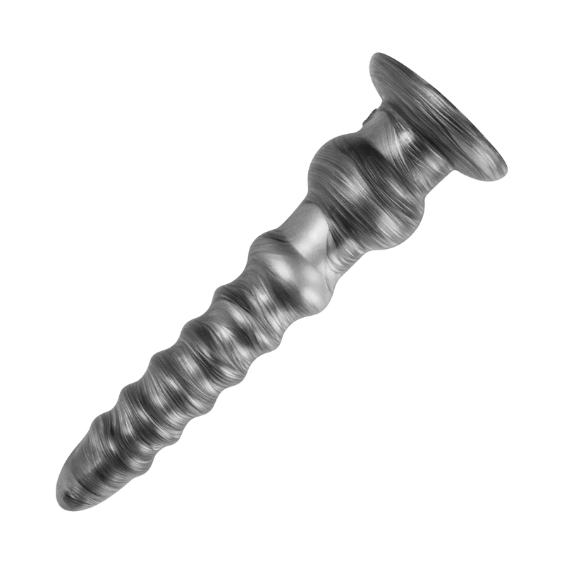LoveToy - Vibrax Slider - Lange Vibrerende Anaal Dildo - 32 cm - Zilver-Erotiekvoordeel.nl