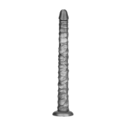 LoveToy - Vibrax Slider - Lange Vibrerende Anaal Dildo - 40,5 cm - Zilver-Erotiekvoordeel.nl