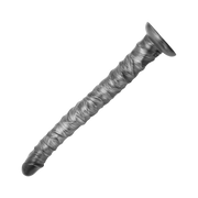 LoveToy - Vibrax Slider - Lange Vibrerende Anaal Dildo - 40,5 cm - Zilver-Erotiekvoordeel.nl