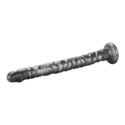 LoveToy - Vibrax Slider - Lange Vibrerende Anaal Dildo - 40,5 cm - Zilver-Erotiekvoordeel.nl