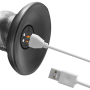 LoveToy - Vibrax Slider - Lange Vibrerende Anaal Dildo - 40,5 cm - Zilver-Erotiekvoordeel.nl