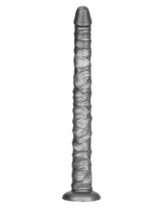 LoveToy - Vibrax Slider - Lange Vibrerende Anaal Dildo - 40,5 cm - Zilver-Erotiekvoordeel.nl