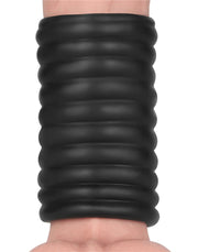 LoveToy - Wave Knights Ring - Vibrerende Penis Sleeve - Ø 3,7 cm - Zwart-Erotiekvoordeel.nl