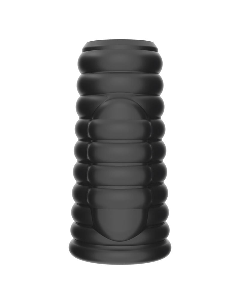 LoveToy - Wave Knights Ring - Vibrerende Penis Sleeve - Ø 3,7 cm - Zwart-Erotiekvoordeel.nl