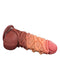LoveToy - XXL Extreme Dildo met Touw Motief - Lengte 24,5 cm - Bruin/Lichte Huidskleur-Laced-up.nl
