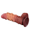 LoveToy - XXL Extreme Dildo met Touw Motief - Lengte 26.5 cm - Bruin/Lichte Huidskleur-Laced-up.nl