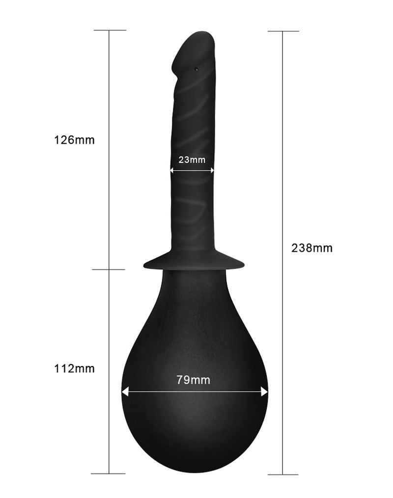 LoveToy - Anaal Douche - Zwart-Laced-up.nl