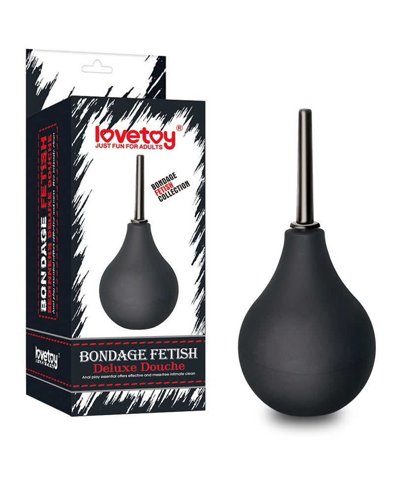 LoveToy - Bondage Fetish DeLuxe - Anaal Douche - Zwart-Laced-up.nl
