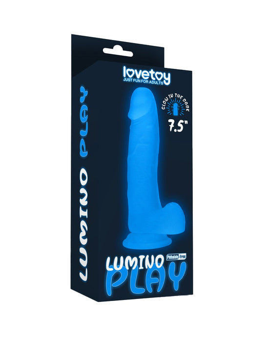 LoveToy - Lumino Play - Dildo - 19 cm - Glow In The Dark-Laced-up.nl