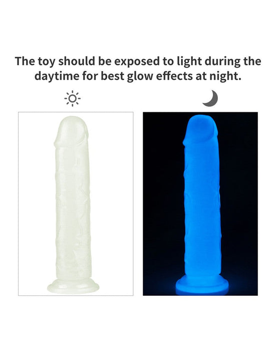 LoveToy - Lumino Play - Dildo - 21 cm - Glow In The Dark-Laced-up.nl