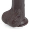LoveToy - Dildo Met Sliding Skin Technologie - 17.5 x 3.5 cm - Bruin-Laced-up.nl