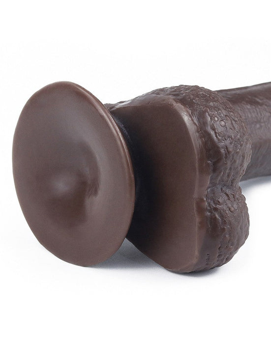 LoveToy - Dildo Met Sliding Skin Technologie - 17.5 x 3.5 cm - Bruin-Laced-up.nl