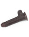 LoveToy - Dildo Met Sliding Skin Technologie - 17.5 x 3.5 cm - Bruin-Laced-up.nl