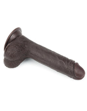 LoveToy - Dildo Met Sliding Skin Technologie - 17.5 x 3.5 cm - Bruin-Laced-up.nl